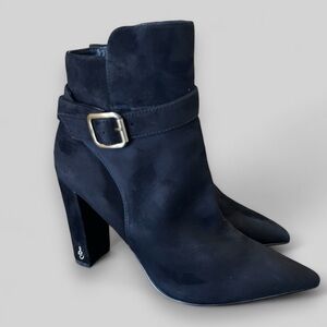 Sam Edelman Rita Bottie Black Suede Size 9.5